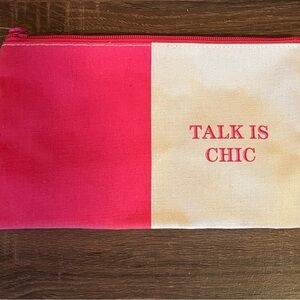 Talk is Chic Pink and Cream Travel Bag